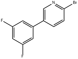 2-Bromo-5-(3,5-difluorophenyl)pyridine 구조식 이미지