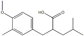 Benzenepropanoic acid, 4-Methoxy-3-Methyl-a-
(2-Methylpropyl) 구조식 이미지