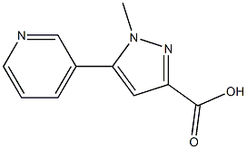 1-methyl-5-(pyridin-3-yl)-1H-pyrazole-3-carboxylic acid 구조식 이미지