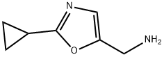 (2-cyclopropyloxazol-5-yl)methanamine 구조식 이미지