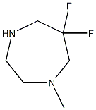 6,6-difluoro-1-methyl-1,4-diazepane 구조식 이미지