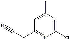 2-(6-chloro-4-methylpyridin-2-yl)acetonitrile Structure