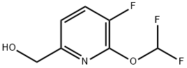 2-Pyridinemethanol, 6-(difluoromethoxy)-5-fluoro- 구조식 이미지