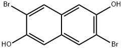 3,7-Dibromo-2,6-dihydroxynaphthalene 구조식 이미지