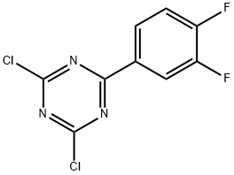 2,4-dichloro-6-(3,4-difluorophenyl)-1,3,5-triazine Structure