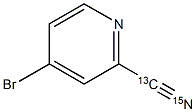 4-Bromo-2-(cyano-13C,15N)pyridine Structure