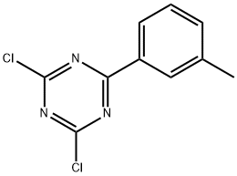 2,4-Dichloro-6-(3-tolyl)-1,3,5-triazine 구조식 이미지