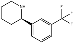 (2R)-2-[3-(trifluoromethyl)phenyl]piperidine Structure