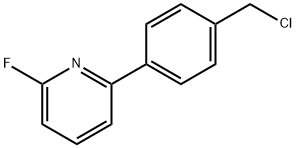 2-(4-(chloromethyl)phenyl)-6-fluoropyridine Structure