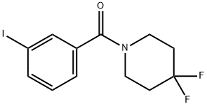 4,4-Difluoro-1-[(3-iodophenyl)carbonyl]piperidine 구조식 이미지