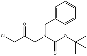 TERT-BUTYL N-BENZYL-N-(3-CHLORO-2-OXOPROPYL)CARBAMATE Structure