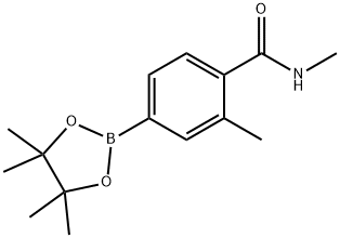 N,2-dimethyl-4-(4,4,5,5-tetramethyl-1,3,2-dioxaborolan-2-yl)benzamide Structure