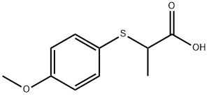 2-[(4-methoxyphenyl)sulfanyl]propanoic acid Structure