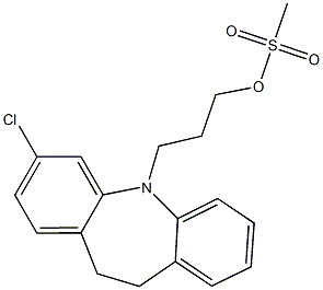 3-CHLORO-5-(3-METHYLSULFONYLOXYPROPYL)-10,11-DIHYDRO-5H-DIBEN[B,F]AZEPINE Structure