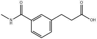 3-[3-(methylcarbamoyl)phenyl]propanoic acid Structure