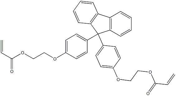 9,9-Bis[4-(2-acryloyloxy ethoxy) pheny]fluorene Structure