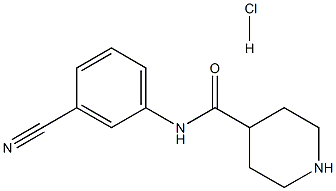 N-(3-cyanophenyl)piperidine-4-carboxamide hydrochloride Structure