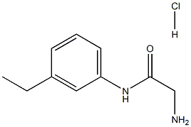 2-amino-N-(3-ethylphenyl)acetamide hydrochloride Structure