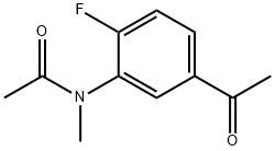 N-(5-ACETYL-2-FLUOROPHENYL)-N-METHYLACETAMIDE 구조식 이미지