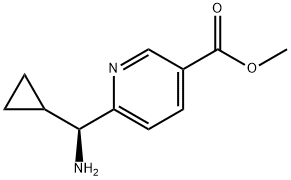 METHYL 6-[(S)-AMINO(CYCLOPROPYL)METHYL]PYRIDINE-3-CARBOXYLATE Structure