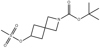 tert-butyl 6-((methylsulfonyl)oxy)-2-azaspiro[3.3]heptane-2-carboxylate Structure