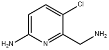 6-(aminomethyl)-5-chloropyridin-2-amine Structure