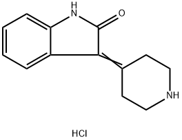 3-(piperidin-4-ylidene)-2,3-dihydro-1H-indol-2-one hydrochloride Structure