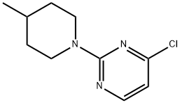 4-CHLORO-2-(4-METHYLPIPERIDIN-1-YL)PYRIMIDINE 구조식 이미지