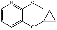 3-cyclopropoxy-2-methoxypyridine 구조식 이미지