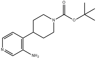 TERT-BUTYL 4-(3-AMINOPYRIDIN-4-YL)PIPERIDINE-1-CARBOXYLATE 구조식 이미지