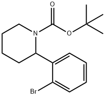 tert-butyl 2-(2-bromophenyl)piperidine-1-carboxylate Structure