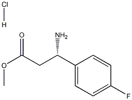 BENZENEPROPANOIC ACID,BETA-AMINO-4-FLUORO-,METHYLESTER,(BETAS)-HYDROCHLORIDE 구조식 이미지