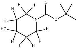 tert-butyl 4-hydroxypiperidine-1-carboxylate-2,2,3,3,4,5,5,6,6-d9 Structure