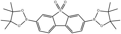 Dibenzothiophene, 3,7-bis(4,4,5,5-tetramethyl-1,3,2-dioxaborolan-2-yl)-, 5,5-dioxide Structure