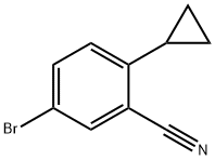 5-bromo-2-cyclopropylbenzonitrile Structure