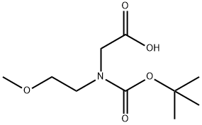 N-Boc-N-(2-methoxyethyl)-glycine 구조식 이미지
