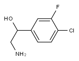 2-amino-1-(4-chloro-3-fluorophenyl)ethan-1-ol Structure