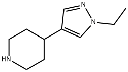 4-(1-ethyl-1H-pyrazol-4-yl)piperidine Structure
