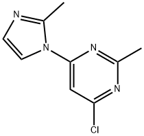 4-chloro-2-methyl-6-(1H-2-methylimidazol-1-yl)pyrimidine 구조식 이미지