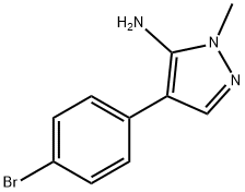 4-(4-Bromophenyl)-1-methylpyrazol-5-amine Structure