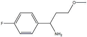 1-(4-FLUOROPHENYL)-3-METHOXYPROPAN-1-AMINE Structure