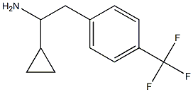 1-CYCLOPROPYL-2-[4-(TRIFLUOROMETHYL)PHENYL]ETHAN-1-AMINE Structure