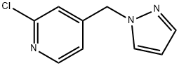 2-chloro-4-(1H-pyrazol-1-ylmethyl)pyridine Structure