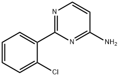 4-Amino-2-(2-chlorophenyl)pyrimidine 구조식 이미지