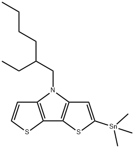 2-(trimethylstannyl)-N-(2-ethylhexyl)dithieno[3,2-b:2',3'-d]pyrrole 구조식 이미지