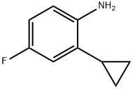 2-Cyclopropyl-4-fluoroaniline 구조식 이미지