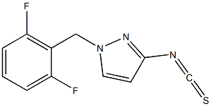 1-[(2,6-difluorophenyl)methyl]-3-isothiocyanato-1H-pyrazole 구조식 이미지