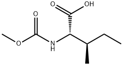 (2S,3R)-2-(methoxycarbonylamino)-3-methylpentanoic acid 구조식 이미지