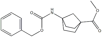 methyl 4-(((benzyloxy)carbonyl)amino)bicyclo[2.2.1]heptane-1-carboxylate Structure