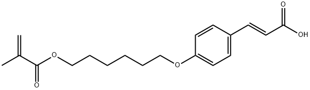 4-((6-(methacroyloxy)hexyl)oxy)cinnamic acid 구조식 이미지